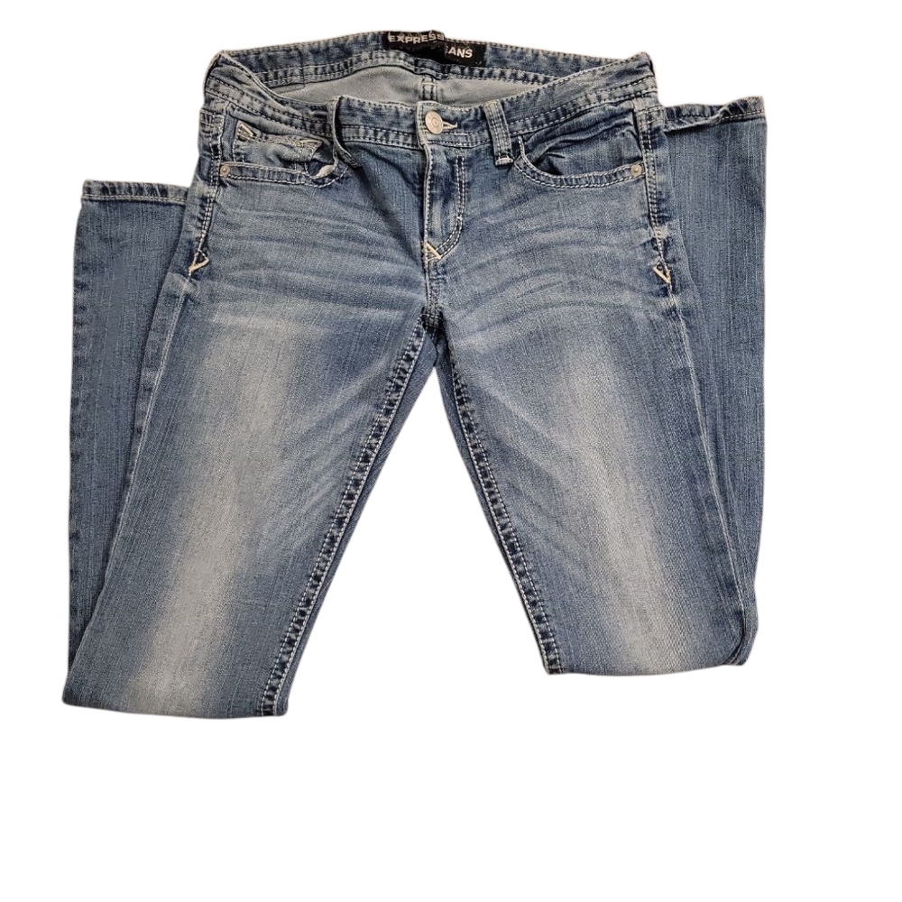Express Jeans Stella Low Rise Barely Boot Cut